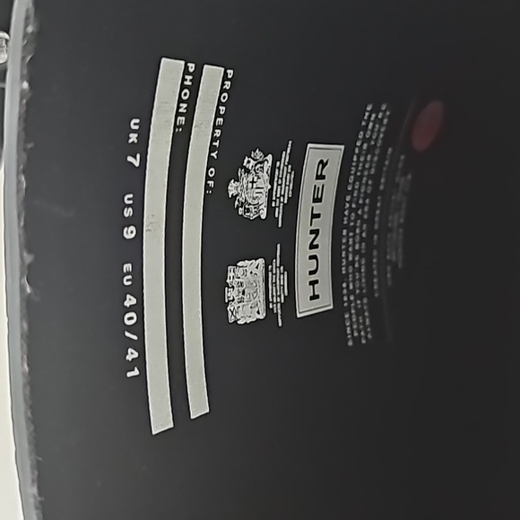 Black Shiny Hunter Size 9 Boots - Picture 4 of 8